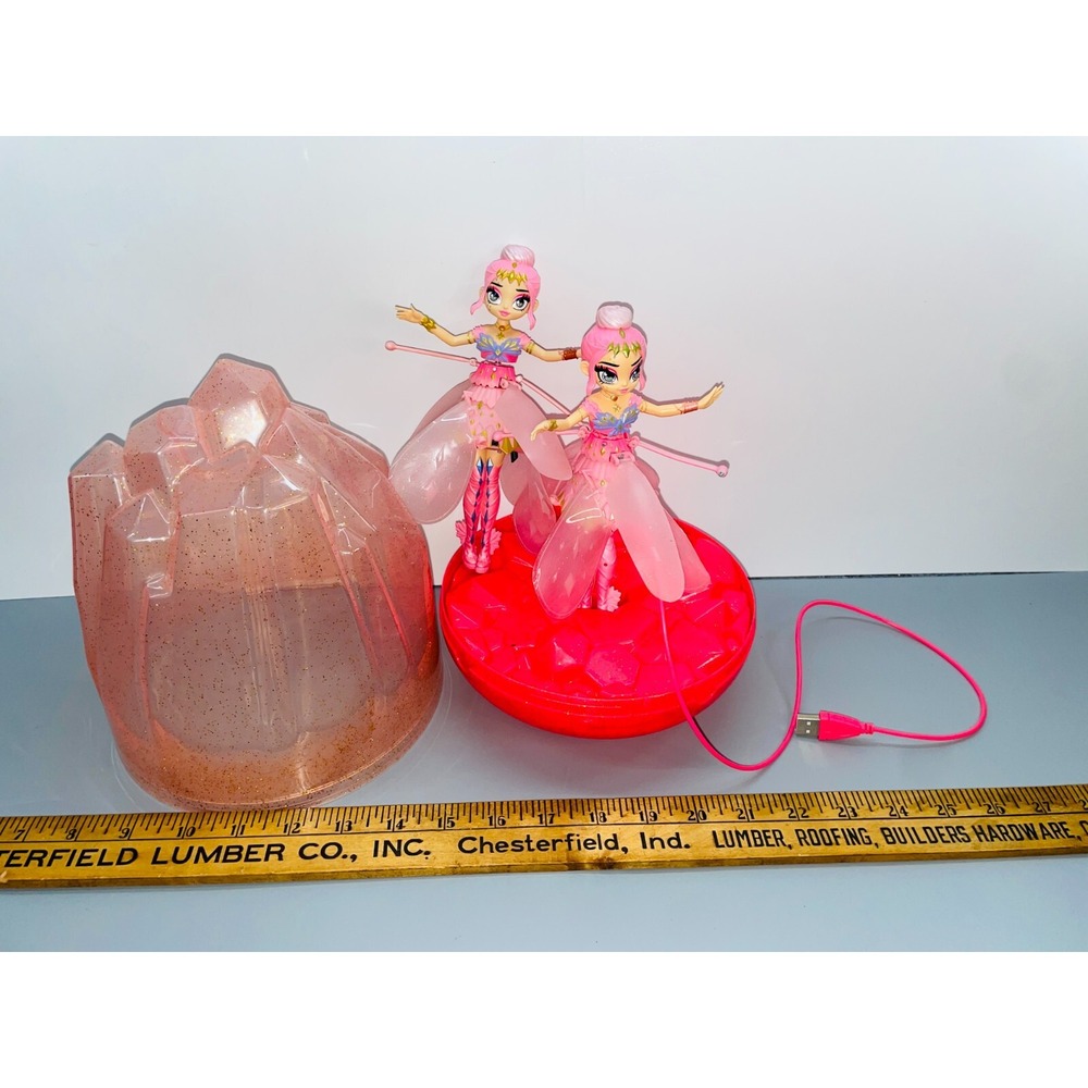 Hatchimals Pixie Crystal Flyer Starlight Idol Flying Pixies Lot of 2 W/ Charger